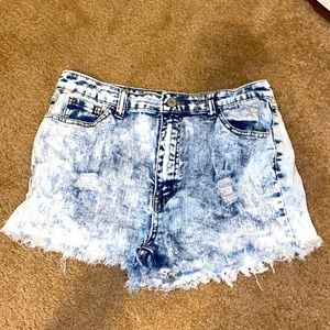 GoGo Star High Waisted Jean Shorts